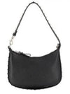 Rockstud Calf Leather Shoulder Bag Black - VALENTINO - BALAAN 2