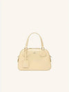 Mini Leather Bowling Tote Bag Beige - COURREGES - BALAAN 2