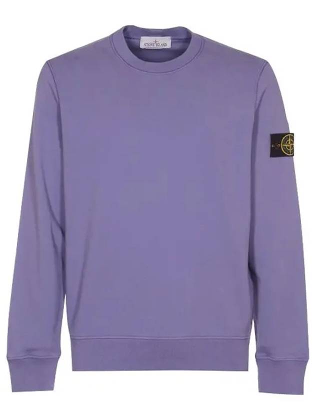 Wappen Patch Garment Dyed Sweatshirt Lavender - STONE ISLAND - BALAAN 2