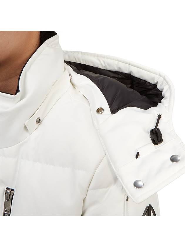 Cloud Belted Hooded Long Padded White - MOOSE KNUCKLES - BALAAN 9