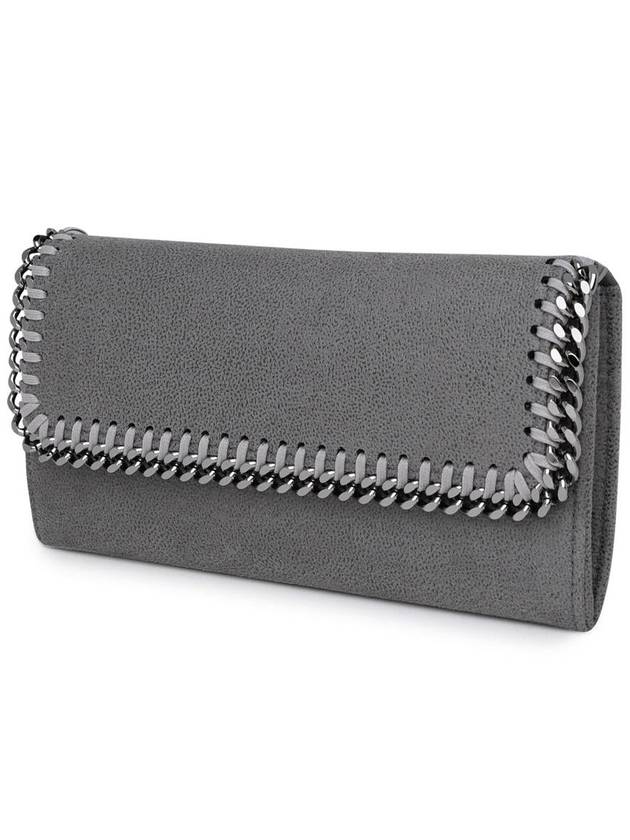 silver Falabella Continental long wallet light gray - STELLA MCCARTNEY - BALAAN 3