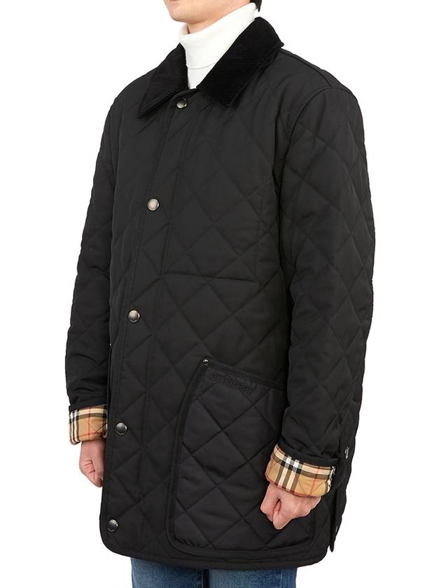 Quilted Thermoregulated Barn Jacket Black - BURBERRY - BALAAN 4