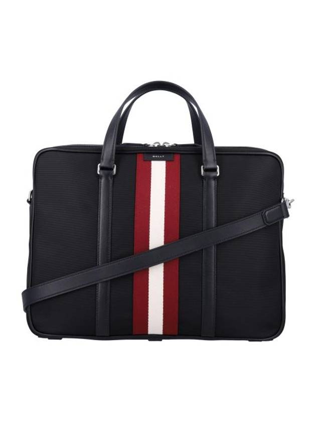 Logo Patch Brief Case Black - BALLY - BALAAN 2