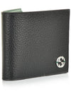 GG Interlocking Two Tone Half Wallet Black - GUCCI - BALAAN 5