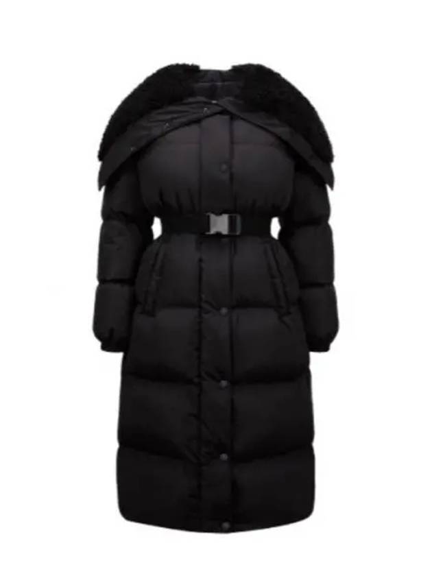 Women's Bruneaux Hooded Long Down Padding Black - MONCLER - BALAAN 2