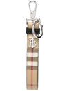 Monogram Motif Check Key Holder Beige - BURBERRY - BALAAN 5