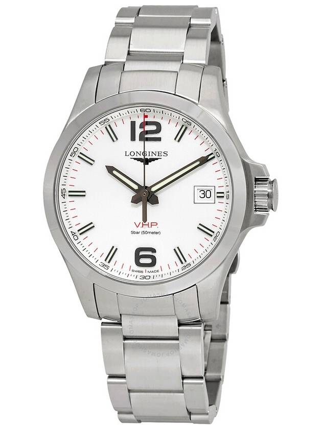 Conquest VHP 41MM Stainless Steel Watch Silver - LONGINES - BALAAN 2