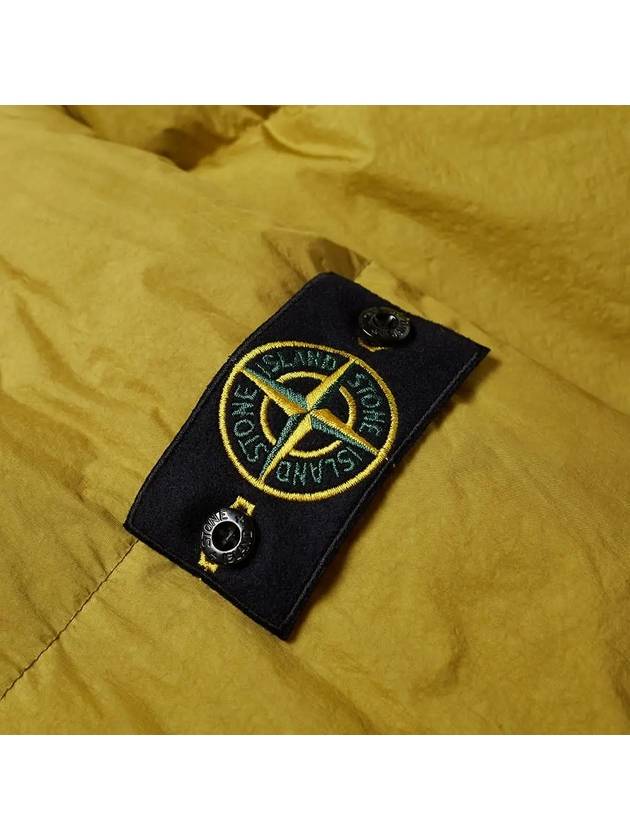 Garment Dyed Crinkle Reps Down Padded Dark Beige - STONE ISLAND - BALAAN 4