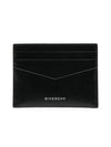 Logo Leather Card Wallet Black - GIVENCHY - BALAAN 2