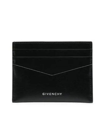 Logo Leather Card Wallet Black - GIVENCHY - BALAAN 2