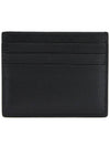 Metal Logo Saffiano Card Wallet Black - PRADA - BALAAN 3