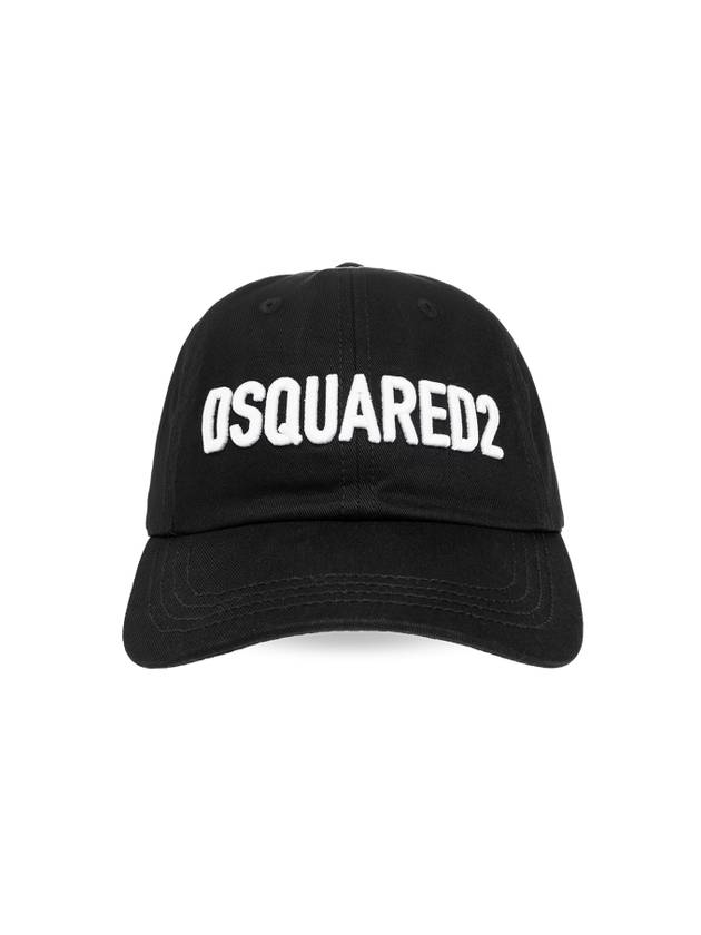 Logo Base Ball Cap Black - DSQUARED2 - BALAAN 1