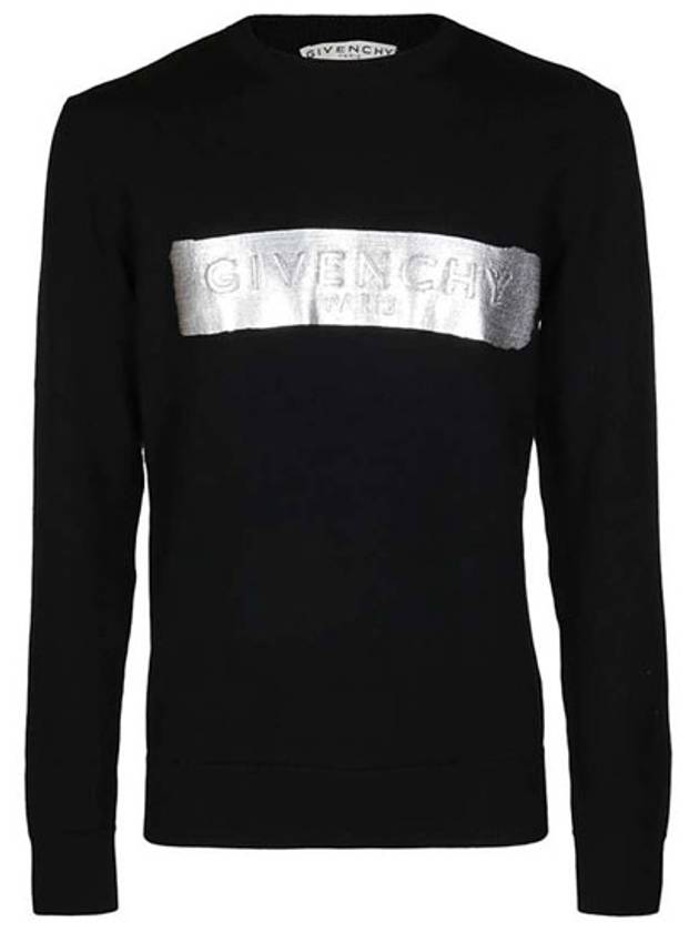 Band Logo Patch Crewneck Sweatshirt Black - GIVENCHY - BALAAN.