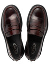 Leather Penny Loafers Burgundy - TOD'S - BALAAN 3