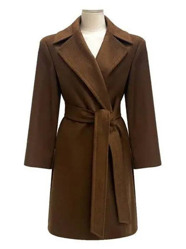 TIGRE belted wool coat brown 2360161733 056 1212532 - MAX MARA - BALAAN 1