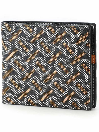 Monogram Print Half Wallet Black - BURBERRY - BALAAN 2