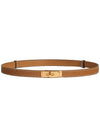 Women's Kelly 18 Gold Belt Gold - HERMES - BALAAN 2