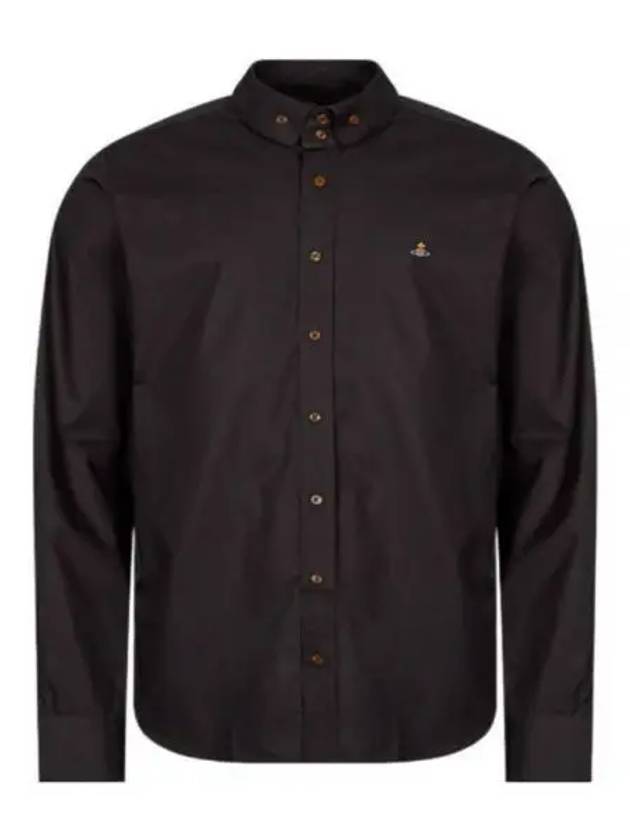 Men's Two Button Krall Long Sleeve Shirt Black - VIVIENNE WESTWOOD - BALAAN.