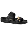 Bom Dia Flat Comfort Mule Black - LOUIS VUITTON - BALAAN 2