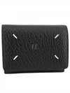 Zip Compact Tri-Fold Half Wallet Black - MAISON MARGIELA - BALAAN 2