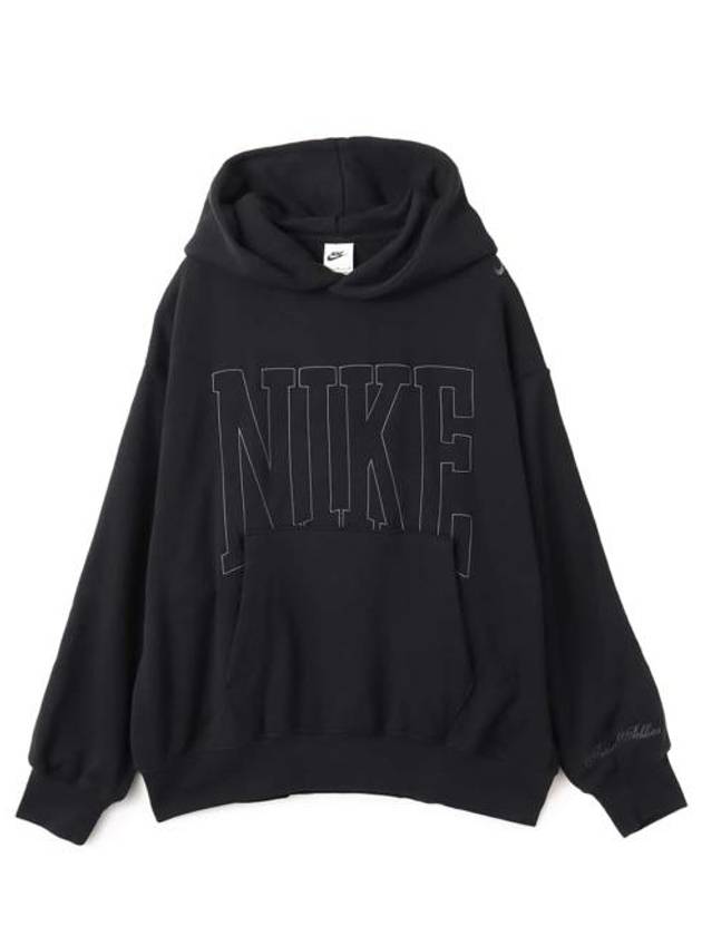 Oversized French Terry Hoodie Black - NIKE - BALAAN 1