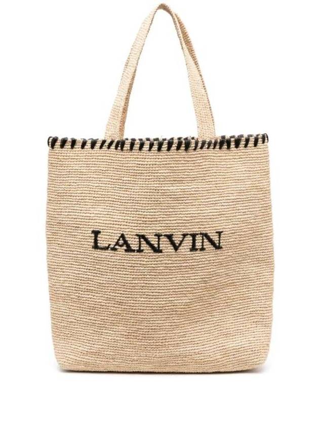 Tote Bag LWBGST00RAF1P24 6510 NATURAL BLACK - LANVIN - BALAAN 1