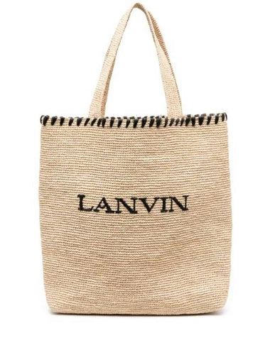 Tote Bag LWBGST00RAF1P24 6510 NATURAL BLACK - LANVIN - BALAAN 1