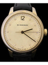 Men s Burberry BU10107 Gold Quartz Classic Round 11P Diamond Leather Band Watch gt Unisex Gangbuk used luxury goods - BURBERRY - BALAAN 2