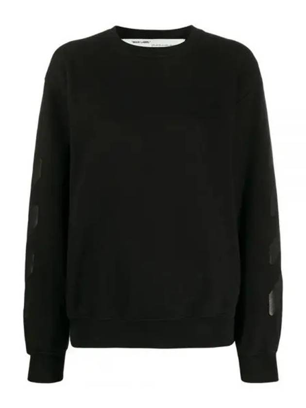 Arrow Print Sweatshirt Sweatshirt Black - OFF WHITE - BALAAN 2