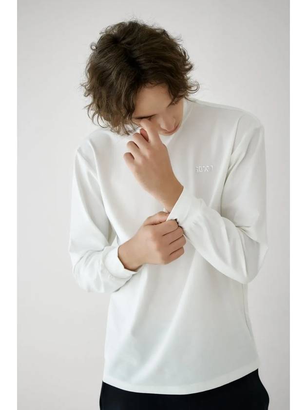 Men s Mock Neck Long Sleeve White - GOXO - BALAAN 3