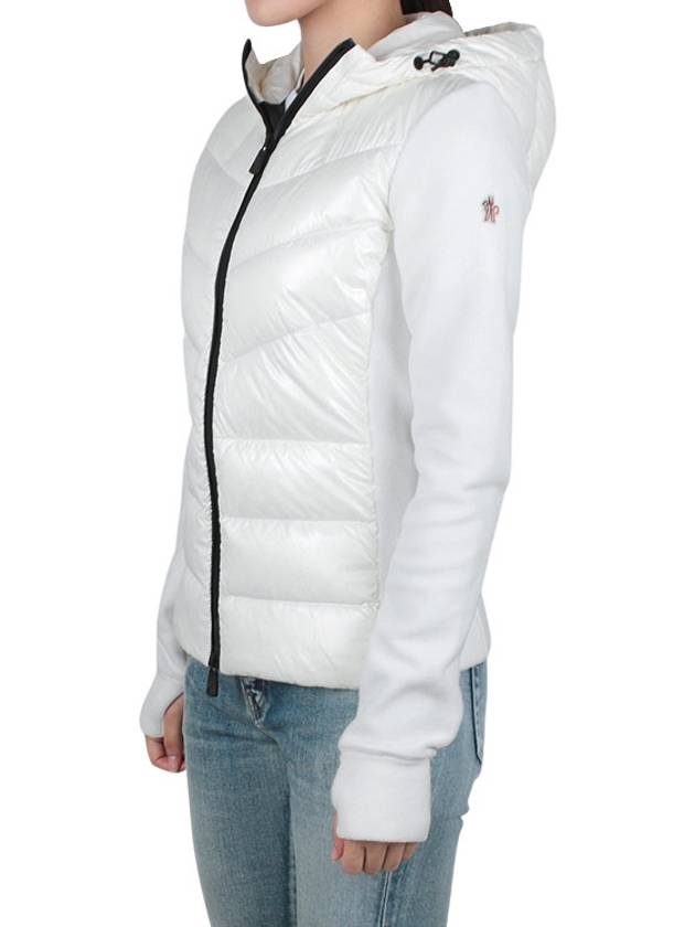 Grenoble Fleece Hooded Padding Snow White - MONCLER - BALAAN 5