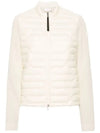 Women's Padded Down Cotton Zip-Up Jacket White - MONCLER - BALAAN 3