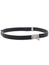 Point Rock Leather Belt Black - BOTTEGA VENETA - BALAAN.