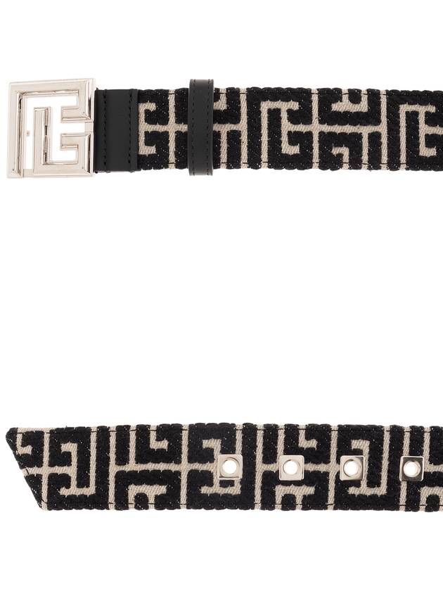 Balmain Belt With Monogram, Men's, Black - BALMAIN - BALAAN 4