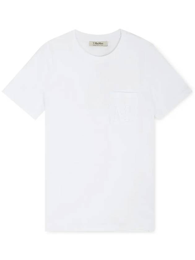 Women s Madera White Short Sleeve T Shirt 29976011600 001 - MAX MARA - BALAAN 4