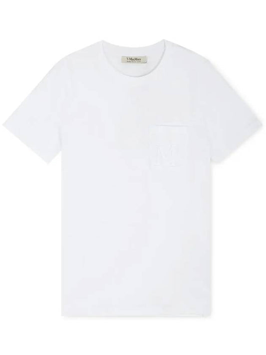 Women s Madera White Short Sleeve T Shirt 29976011600 001 - MAX MARA - BALAAN 1