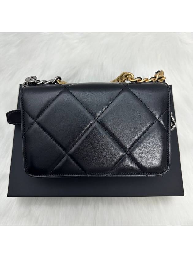 Women s 19 Bag WOC Top Handle Logo Leather Mini Gold Plated Black - CHANEL - BALAAN 4