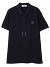 Men's Logo Patch Short Sleeve Polo Shirt Navy - STONE ISLAND - BALAAN 2