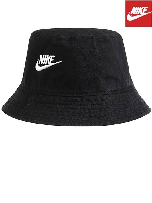 Sportswear Futura Washed Bucket Hat Black - NIKE - BALAAN 2