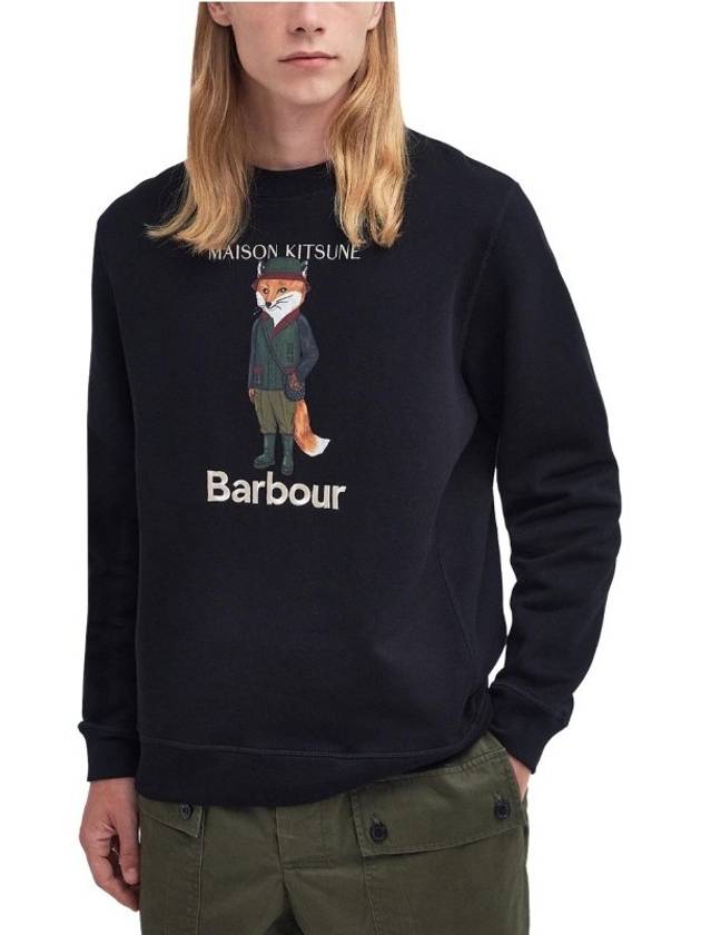 Logo Print Sweatshirt Black - BARBOUR - BALAAN 3