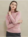 Wool Half Turtleneck Pink - MANAVIS7 - BALAAN 1