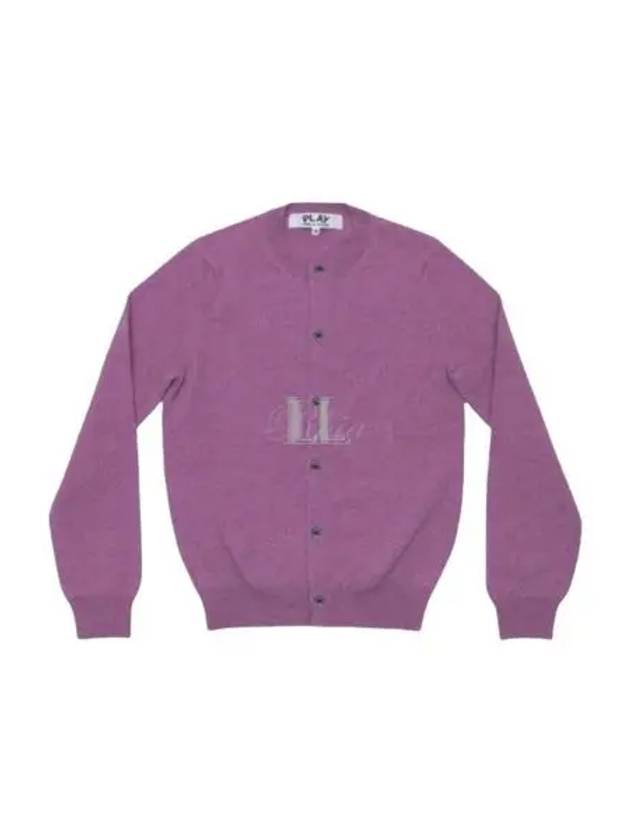 Small Logo Wappen Wool Cardigan Purple - COMME DES GARCONS - BALAAN 2