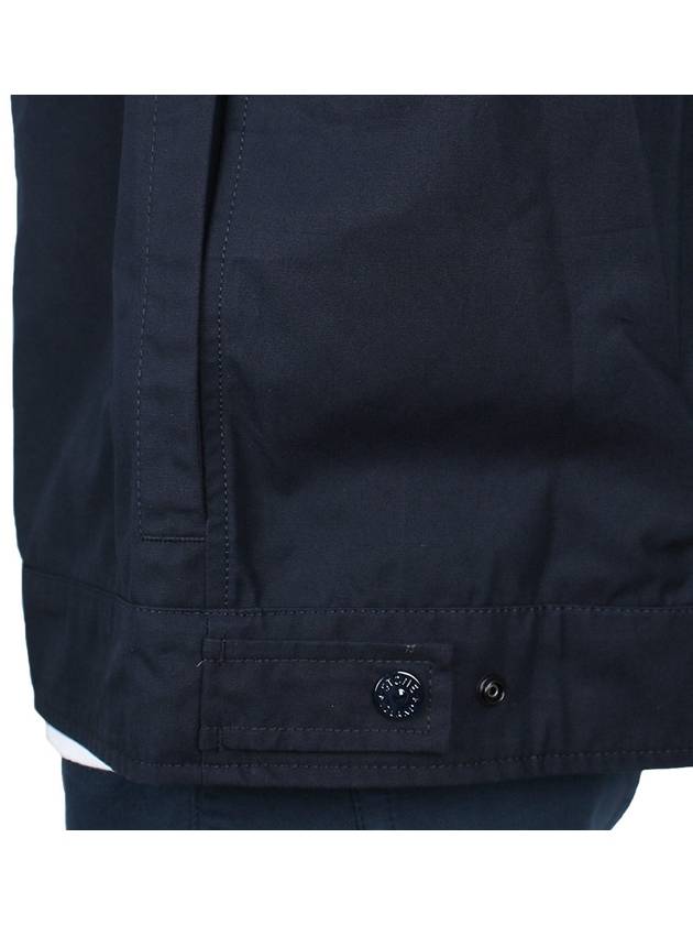 Cotton Canvas Zip-up Jacket Navy - STONE ISLAND - BALAAN 10