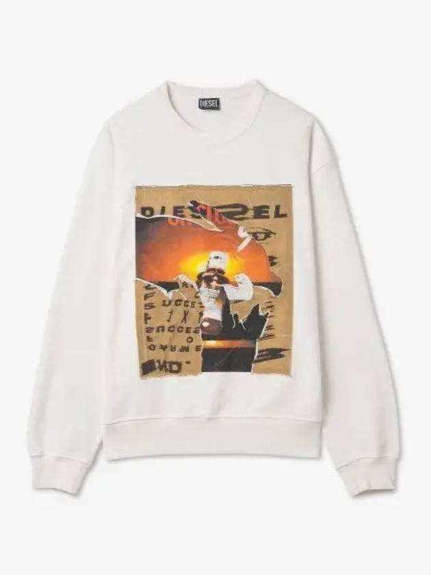 Max Pope Sweatshirt White A085270EJAA141SS23 - DIESEL - BALAAN 1