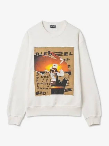 Max Pope Sweatshirt White A085270EJAA141SS23 - DIESEL - BALAAN 1