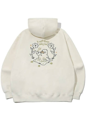 Will Bloom flower embroidered hooded top cream - CPGN STUDIO - BALAAN 1