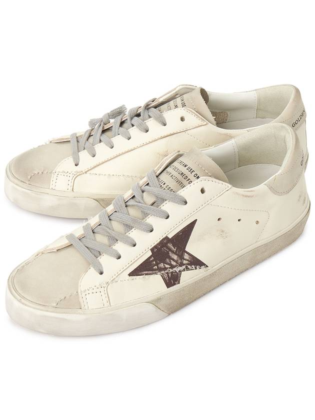 Super Star Leather Suede Low Top Sneakers White - GOLDEN GOOSE - BALAAN 2