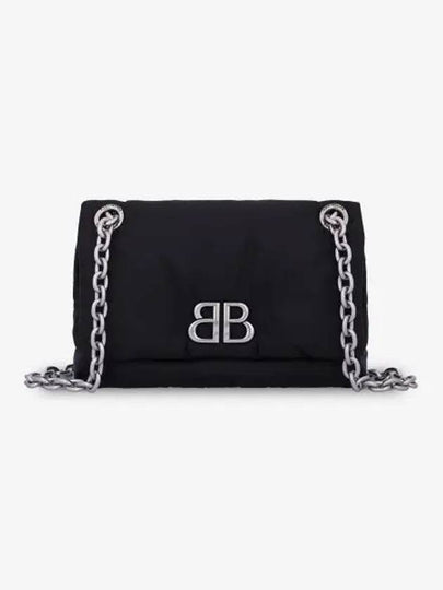 Mini Monaco Shoulder Bag Black - BALENCIAGA - BALAAN 2