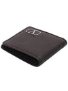 Men's Signature V Logo Half Wallet Brown - VALENTINO - BALAAN 5