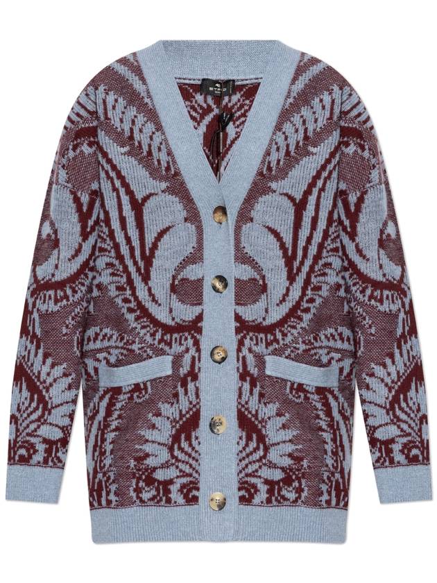 Etro Wool Cardigan, Women's, Blue - ETRO - BALAAN 1